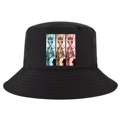 RIP Queen Elizabeth Vintage Retro Color Block Pop Art Cool Comfort Performance Bucket Hat