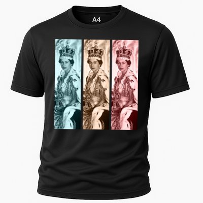 RIP Queen Elizabeth Vintage Retro Color Block Pop Art Performance Shirt
