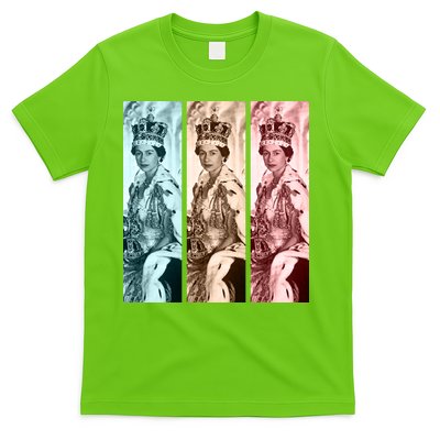 RIP Queen Elizabeth Vintage Retro Color Block Pop Art T-Shirt