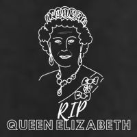 RIP Queen Elizabeth 7 Panel Mesh Trucker Snapback Hat