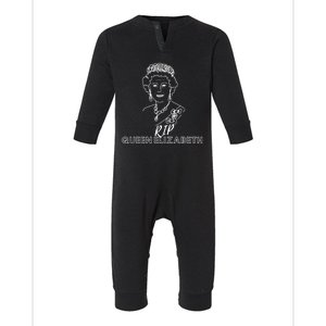 RIP Queen Elizabeth Infant Fleece One Piece