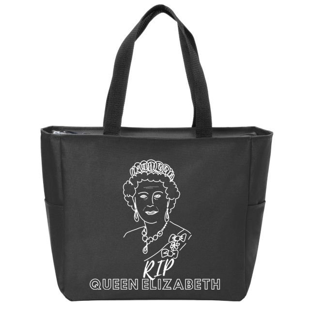 RIP Queen Elizabeth Zip Tote Bag