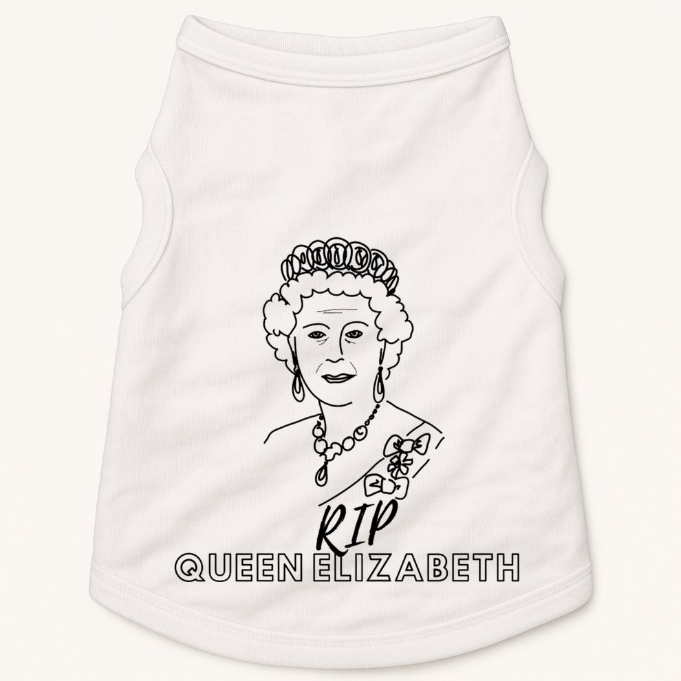 RIP Queen Elizabeth Doggie Tank