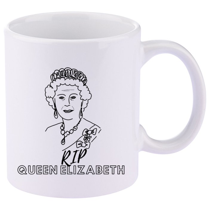 RIP Queen Elizabeth 11oz C Handle Ceramic Mug