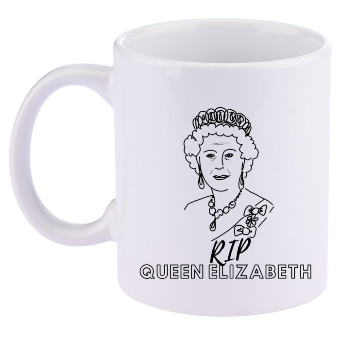 RIP Queen Elizabeth 11oz C Handle Ceramic Mug