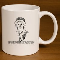 RIP Queen Elizabeth 11oz C Handle Ceramic Mug