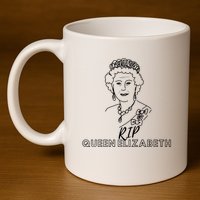 RIP Queen Elizabeth 11oz C Handle Ceramic Mug