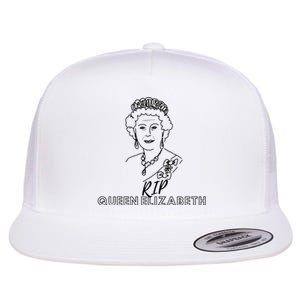 RIP Queen Elizabeth Flat Bill Trucker Hat