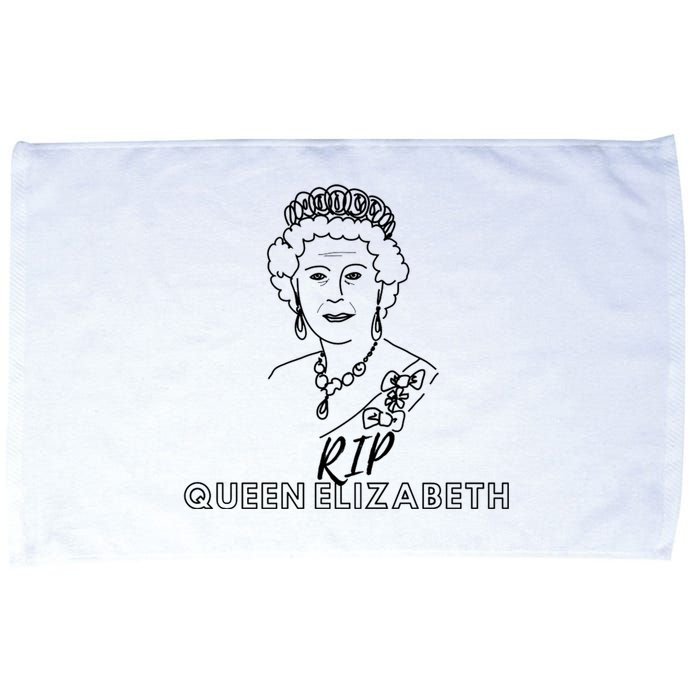 RIP Queen Elizabeth Microfiber Hand Towel