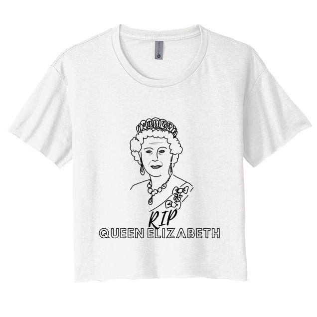 RIP Queen Elizabeth Crop Top