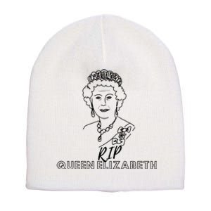 RIP Queen Elizabeth Short Acrylic Beanie