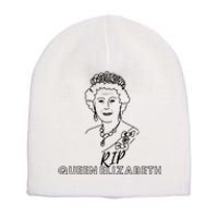 RIP Queen Elizabeth Short Acrylic Beanie