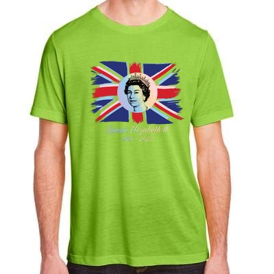 RIP Queen Elizabeth II Tribute UK Flag Colorful Adult ChromaSoft Performance T-Shirt