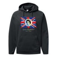 RIP Queen Elizabeth II Tribute UK Flag Colorful Performance Fleece Hoodie