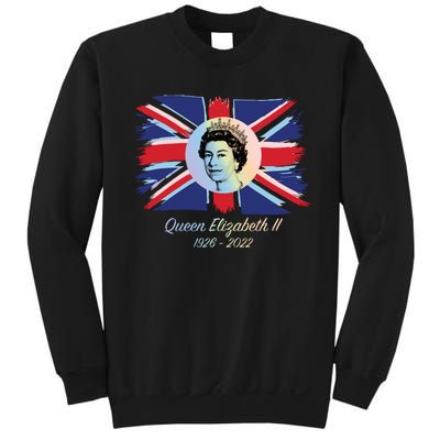 RIP Queen Elizabeth II Tribute UK Flag Colorful Sweatshirt