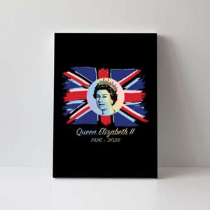 RIP Queen Elizabeth II Tribute UK Flag Colorful Canvas