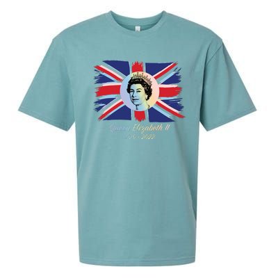 RIP Queen Elizabeth II Tribute UK Flag Colorful Sueded Cloud Jersey T-Shirt