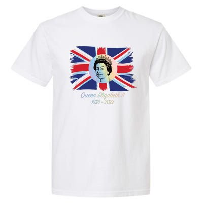 RIP Queen Elizabeth II Tribute UK Flag Colorful Garment-Dyed Heavyweight T-Shirt