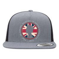 RIP Queen Elizabeth In Loving Memory Of Queen Elizabeth II Flat Bill Trucker Hat