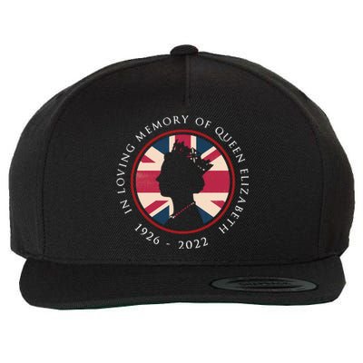 RIP Queen Elizabeth In Loving Memory Of Queen Elizabeth II Wool Snapback Cap