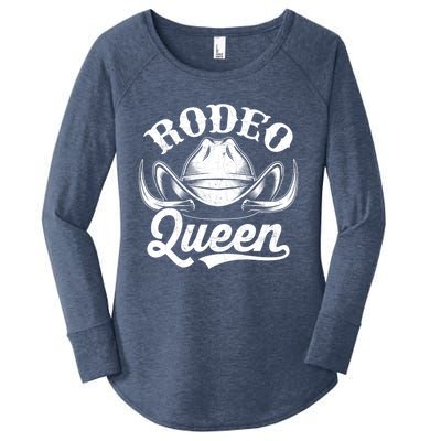 Rodeo Queen Funny Cow Cow Rodeo Horse Lover Gift Women's Perfect Tri Tunic Long Sleeve Shirt