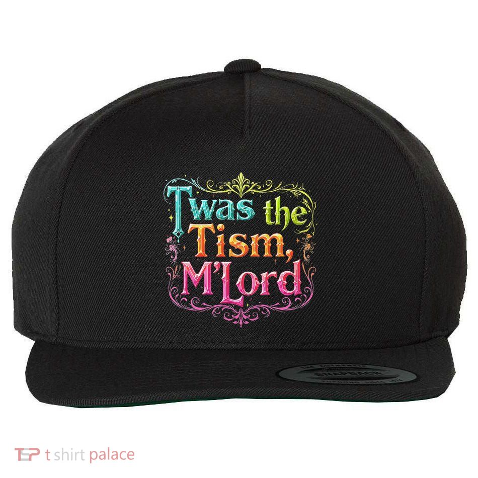Retro Quirky Frog Twas The Tism M’Lord Humor Lovers Wool Snapback Cap