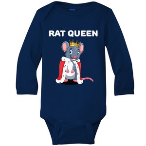 Rat Queen Girl Rat Women Rat Baby Long Sleeve Bodysuit