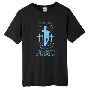 Religious Quote Let Me Tell You About My Jesus Christian Tall Fusion ChromaSoft Performance T-Shirt