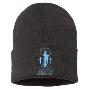 Religious Quote Let Me Tell You About My Jesus Christian Sustainable Knit Beanie