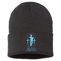 Religious Quote Let Me Tell You About My Jesus Christian Sustainable Knit Beanie