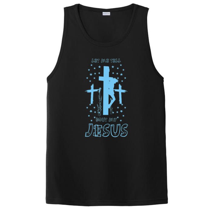 Religious Quote Let Me Tell You About My Jesus Christian PosiCharge Competitor Tank