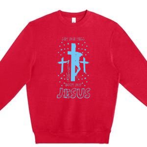 Religious Quote Let Me Tell You About My Jesus Christian Premium Crewneck Sweatshirt