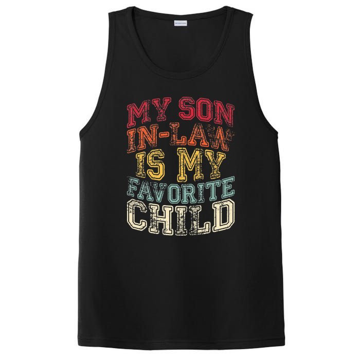 Retro Quotes My Son In Law Is My Favorite Child PosiCharge Competitor Tank