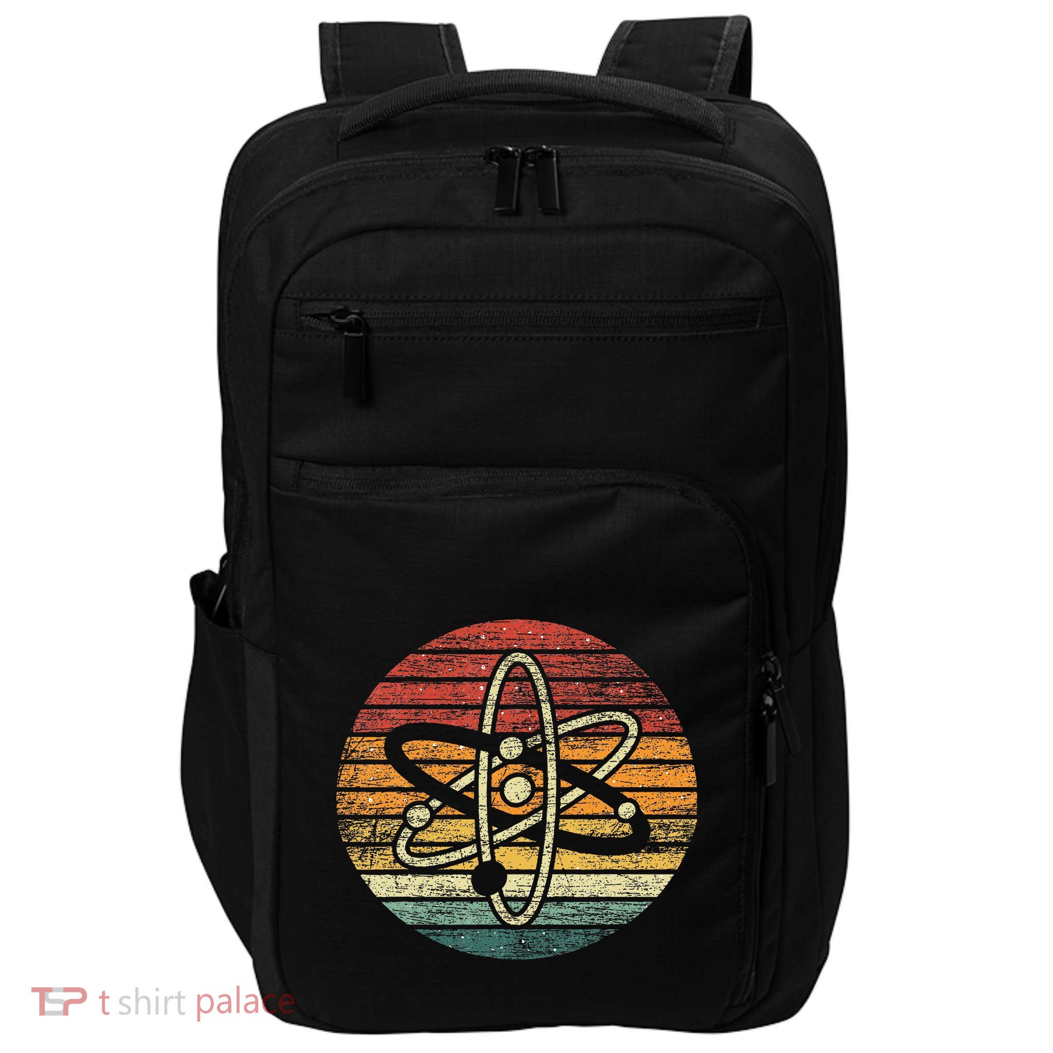 Retro Quantum Mechanics Atom Physics Impact Tech Backpack