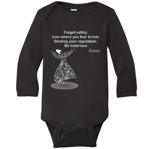 Rumi Quotes Poems Arts Baby Long Sleeve Bodysuit