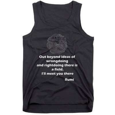 Rumi Quotes Poems Art Tank Top