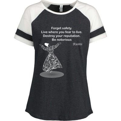 Rumi Quotes Poems Arts Enza Ladies Jersey Colorblock Tee