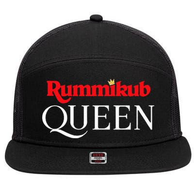 Rummikub Queen Player Fan 7 Panel Mesh Trucker Snapback Hat