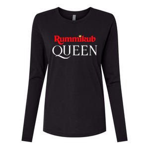 Rummikub Queen Player Fan Womens Cotton Relaxed Long Sleeve T-Shirt