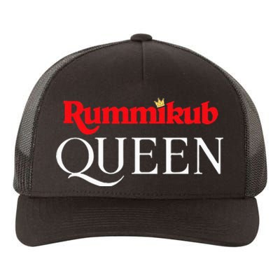 Rummikub Queen Player Fan Yupoong Adult 5-Panel Trucker Hat