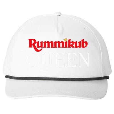 Rummikub Queen Player Fan Snapback Five-Panel Rope Hat