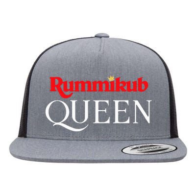 Rummikub Queen Player Fan Flat Bill Trucker Hat