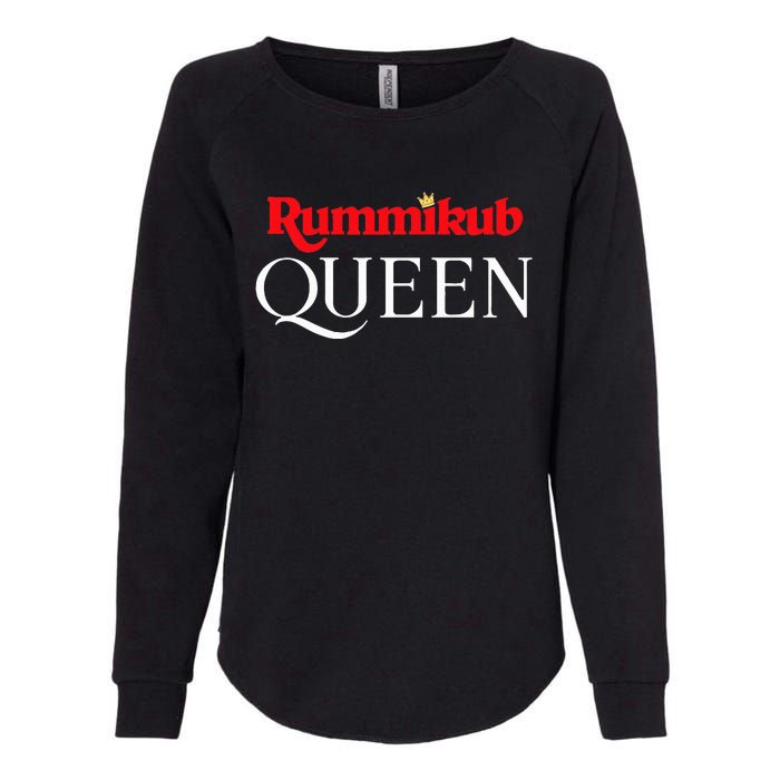 Rummikub Queen Player Fan Womens California Wash Sweatshirt