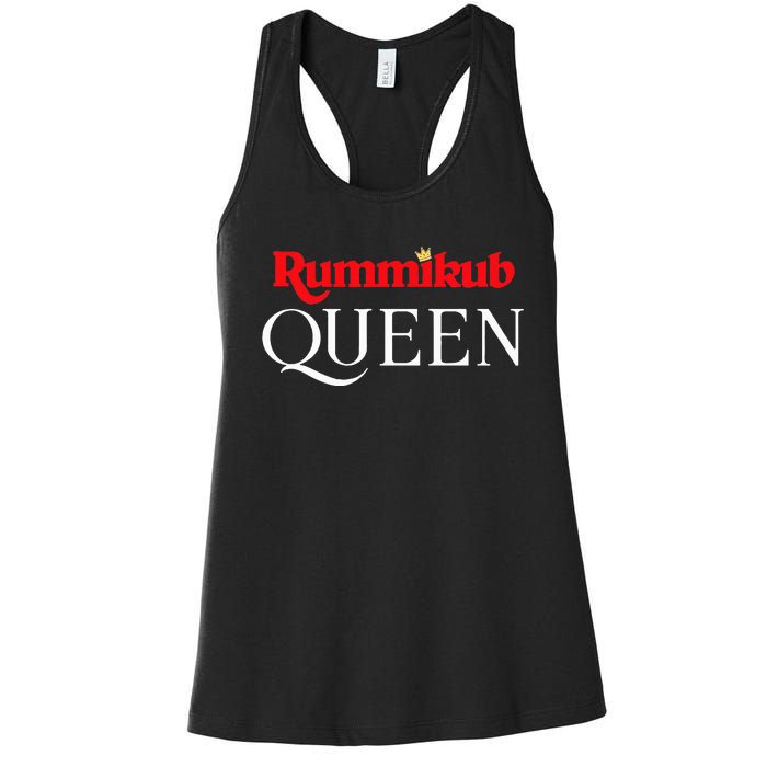 Rummikub Queen Player Fan Women's Racerback Tank