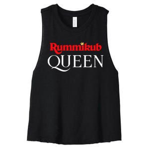 Rummikub Queen Player Fan Women's Racerback Cropped Tank