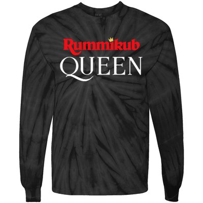 Rummikub Queen Player Fan Tie-Dye Long Sleeve Shirt