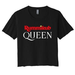 Rummikub Queen Player Fan Women's Crop Top Tee