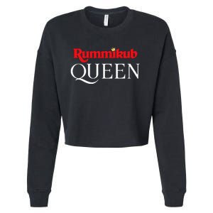 Rummikub Queen Player Fan Cropped Pullover Crew