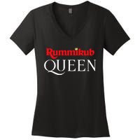 Rummikub Queen Player Fan Women's V-Neck T-Shirt