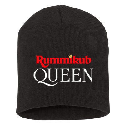 Rummikub Queen Player Fan Short Acrylic Beanie